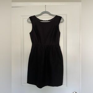 J.Crew Petite Cotton/Silk Dress P6 Black - Great for work!